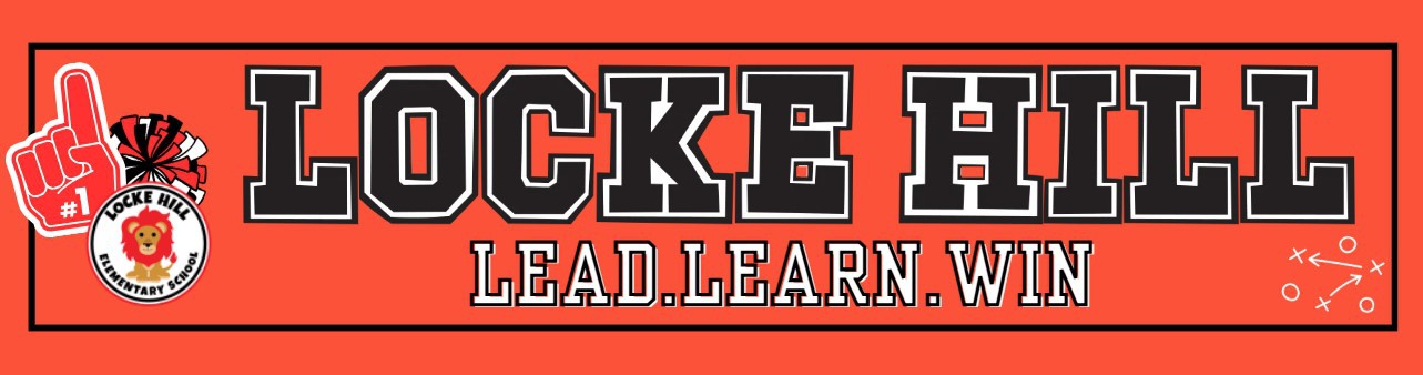 Digital banner that read Locke Hill and lead learn win under it