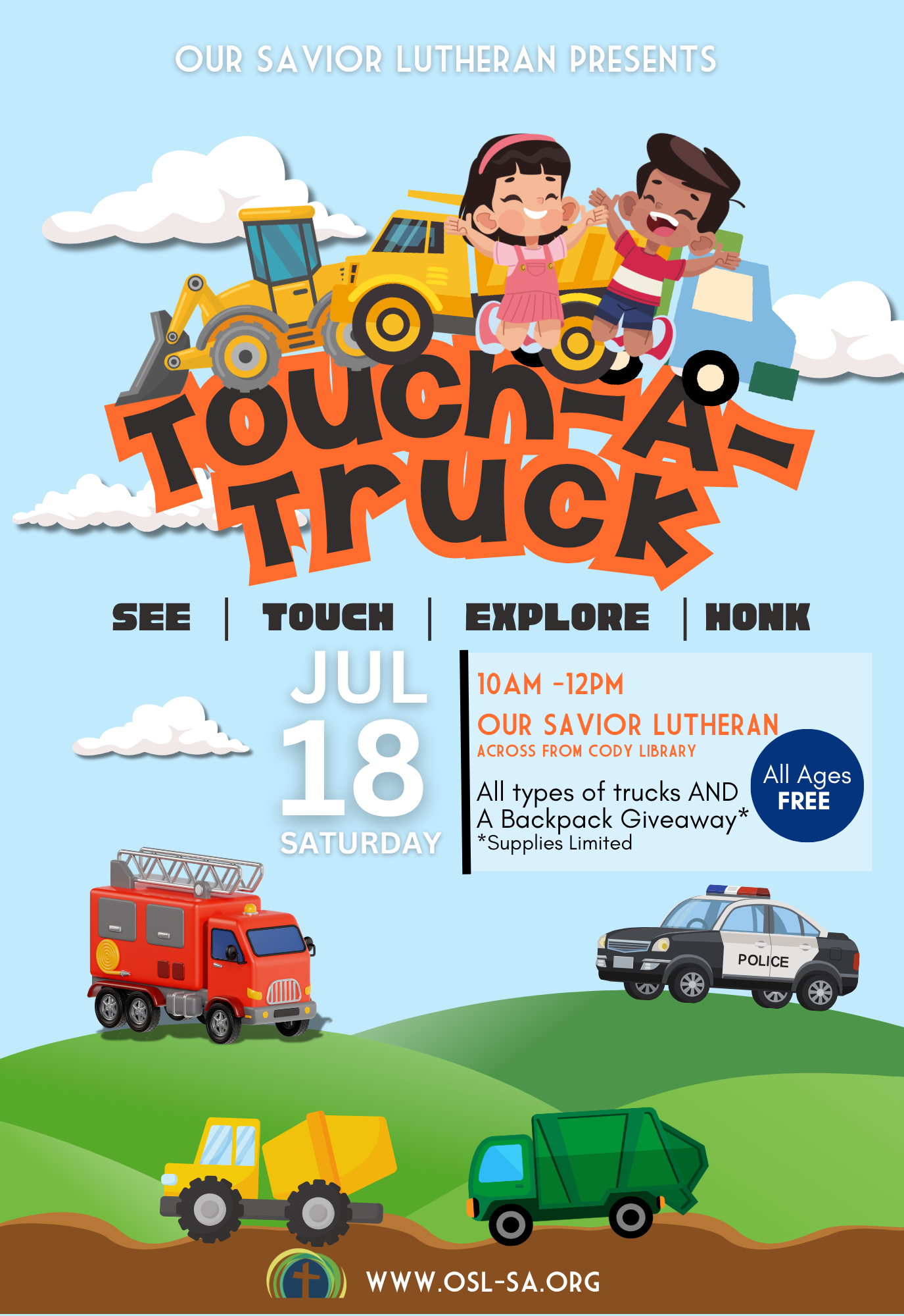 Touch a truck flyer