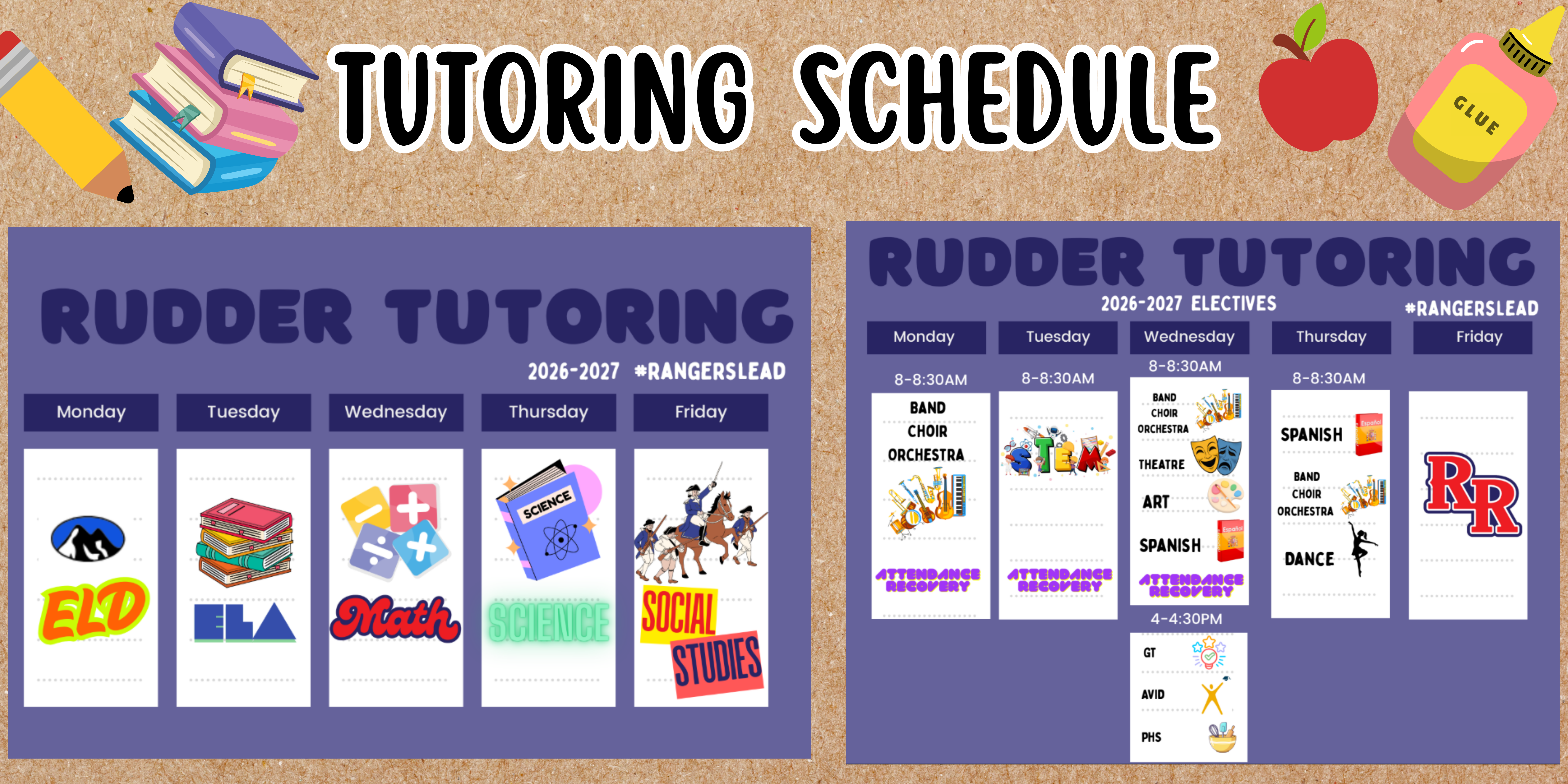 Tutoring Schedule 