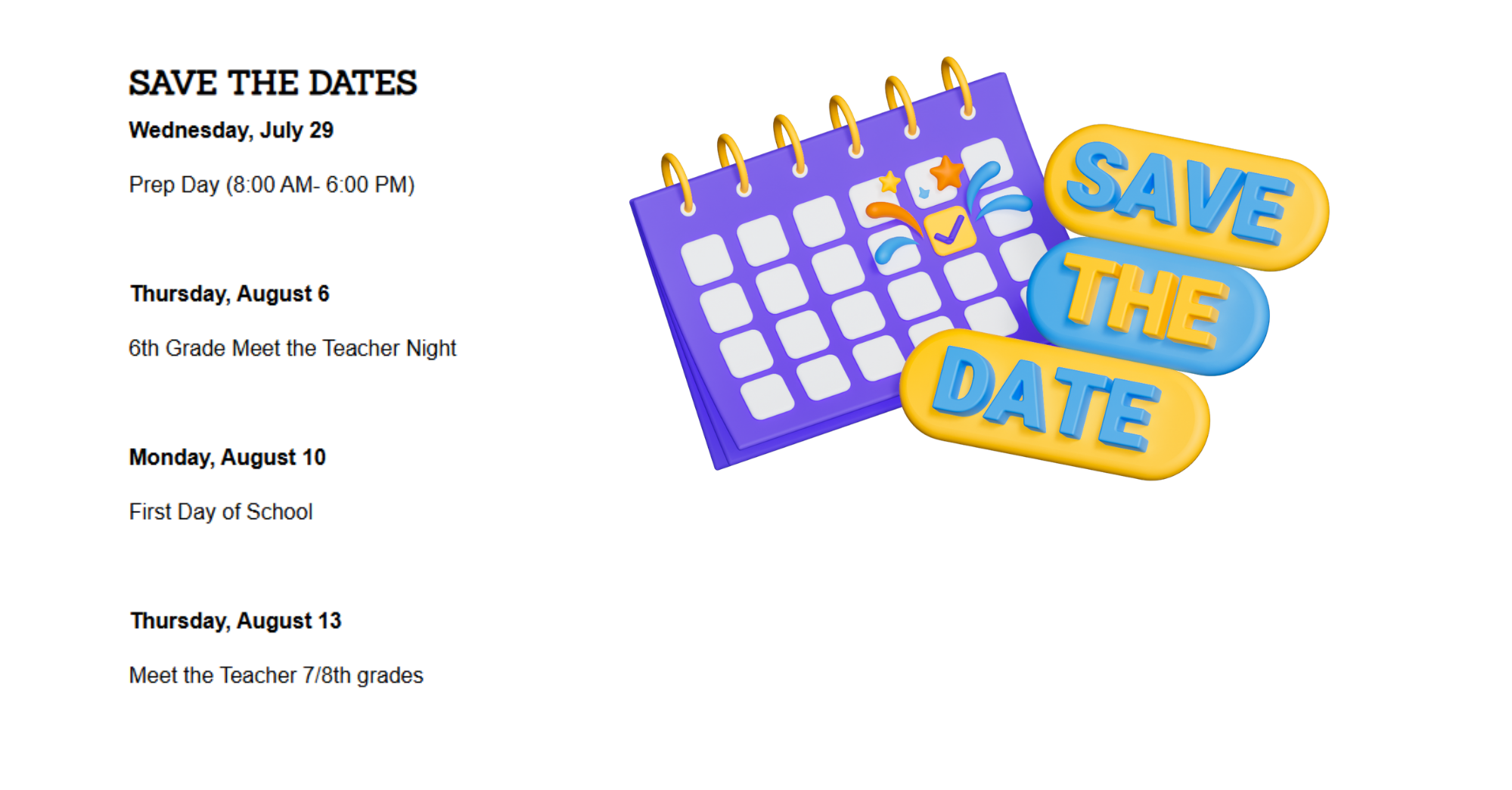 Save the Date 