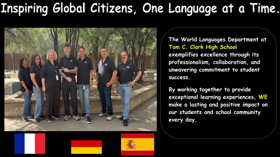 Group Photo of Clark World Languages Department