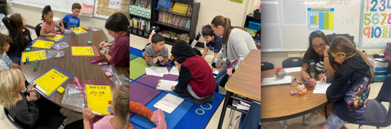 Collage of class room instruction 