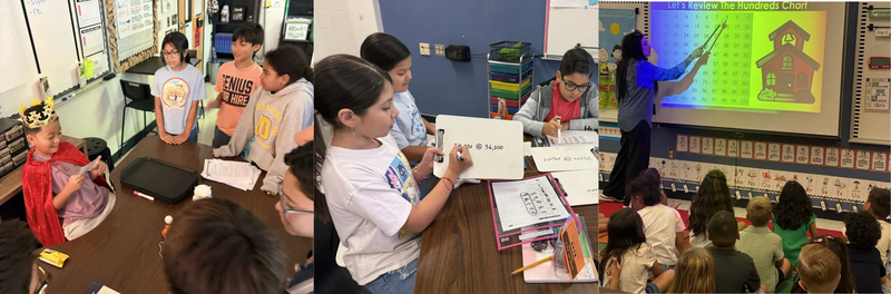 A collage of Students at Cole Elementary 