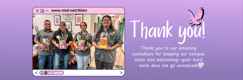 Thank you custodians banner 