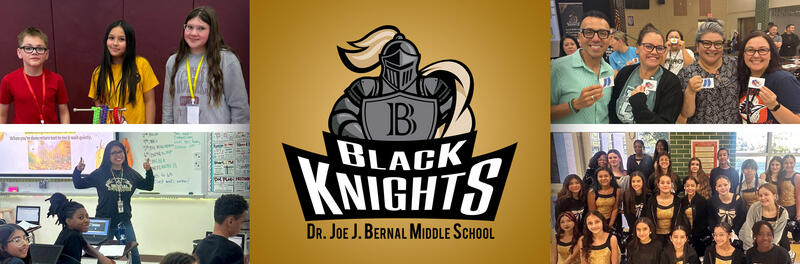 Homepage hero collage with school logo