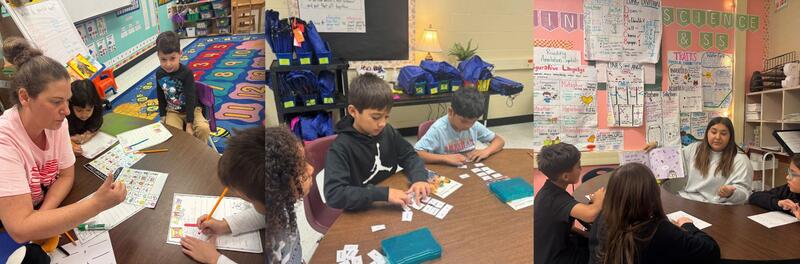 collage of students and teachers