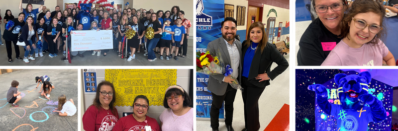 collage of students and staff