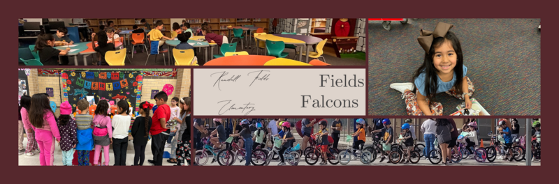 Collage of students doing activities 