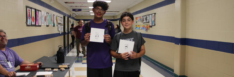 Students participating in Fall Into Learning