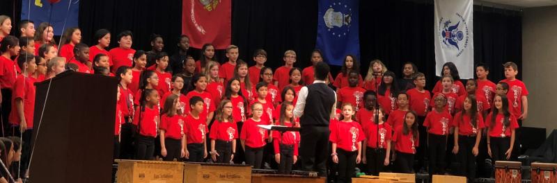 Photo of a Mireles Elementary Choir Performance