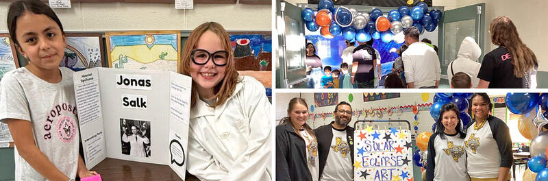 Home page hero -  features students, teachers, and parents