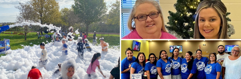 Fund Raiser Foam Party, Counselors and PTA group picture