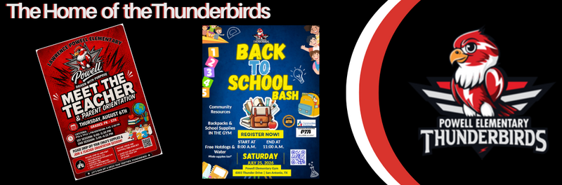 Images of back to school and meet the teacher details