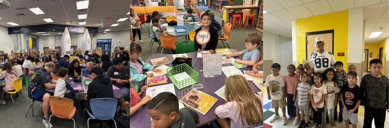 A collage of Students at Cole Elementary 
