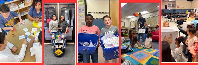 photo collage of staff and students