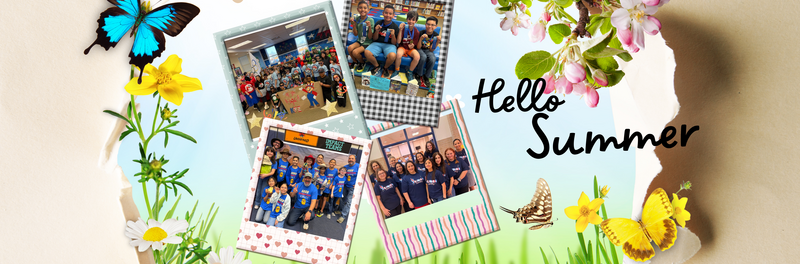 Students and staff celebrating accomplishments and ready for summer