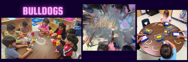 Pictures of students at behlau learning and growing