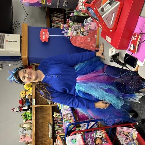 Ms. Johnson, Rainbow Fish at Book Fair