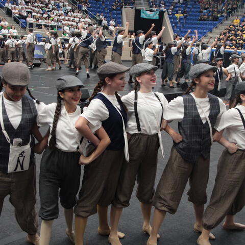 Convocation Newsies performers