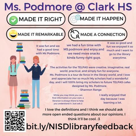 stydent comments about TELPAS cafe