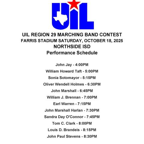 UIL Marching Band Contest