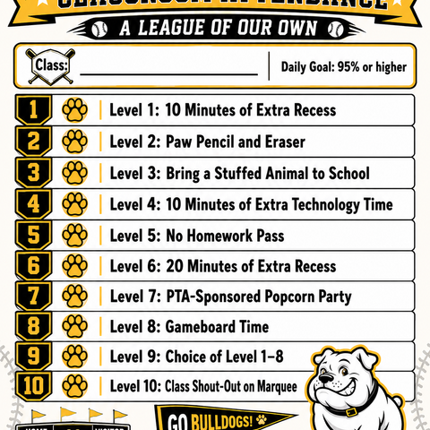 Classroom Attendance Incentives 