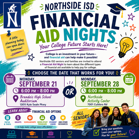 Financial Aid Nights, Sept. 21 and Sept. 28