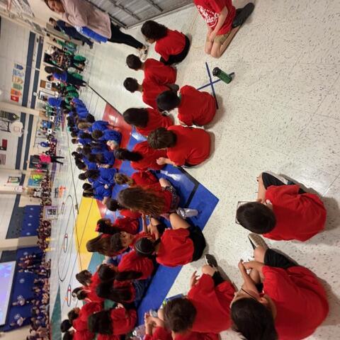 Pep rally before the fun!