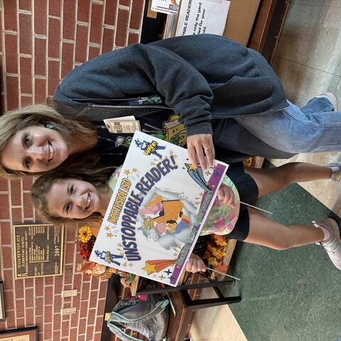 Unstoppable reader: Deanna O'Marah and a student