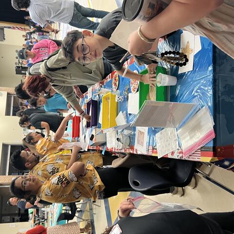 Community members visiting our Multicultural Night