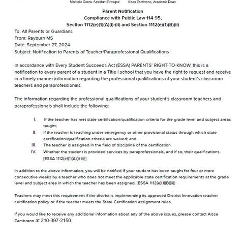 PARENTS RIGHT TO KNOW flyer