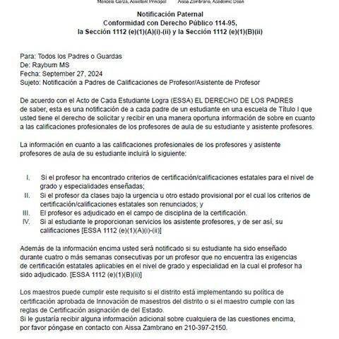 PARENTS RIGHT TO KNOW Spanish Flyer