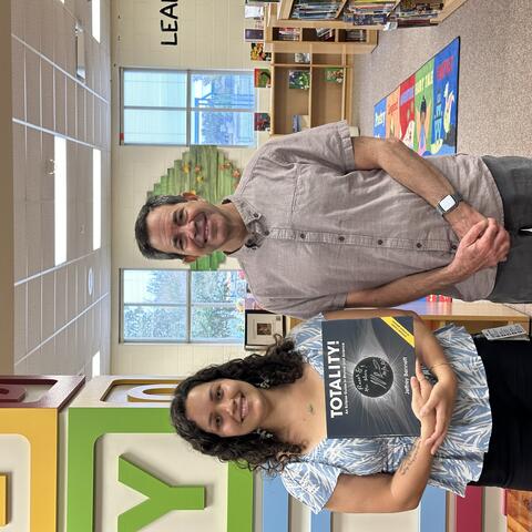 Author visiting our library, Jeffrey Bennett