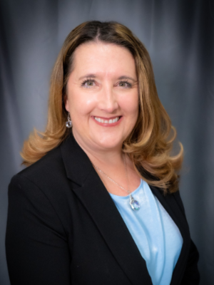 Portrait of Carrie Gray, Associate Principal of Colby Glass Elementary.