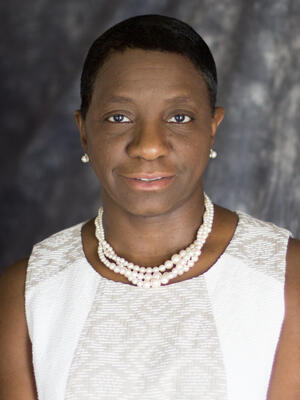 Picture of Dr Marian Johnson..the assistant principal of Hobby Middle School