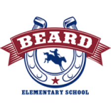 School Logo For Bob Beard Elementary Of A Horseshoe and Buckaroo