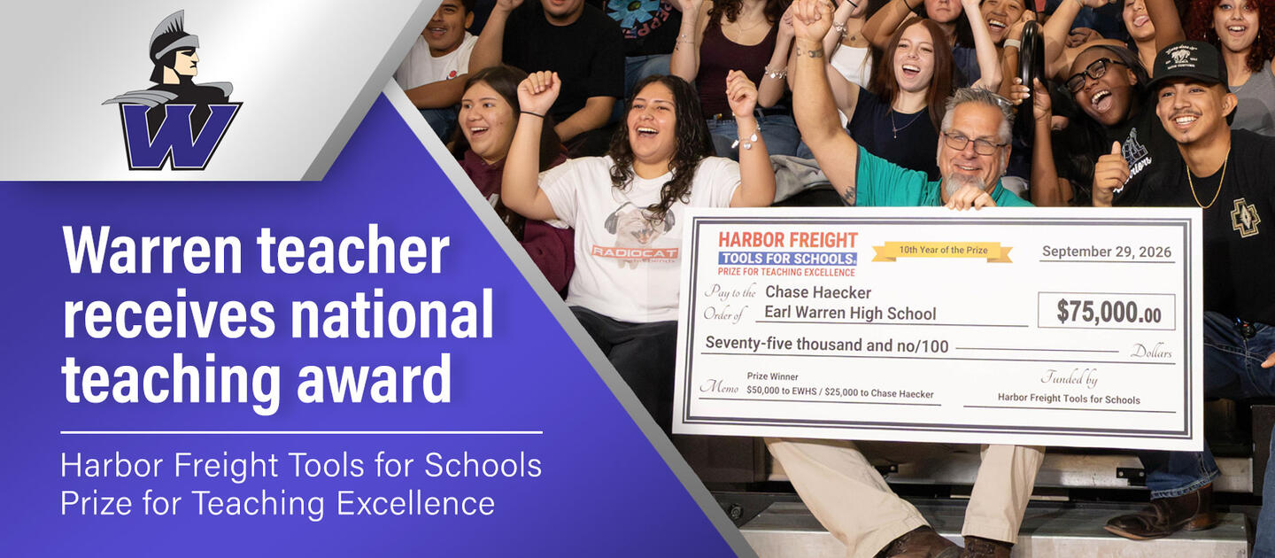Warren teacher receives national teaching award