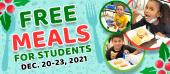 Free meals for students, Dec 20-23, 2021