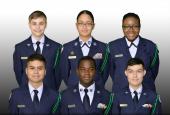 Group photo of cadets making up The Foxhounds ROTC CyberPatriot team