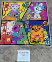 First Place Chalk Art by Ellison ES student