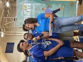 KENS 5 interviewing Jackson Gutierrez