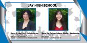 Photo collage of Jay HS Valedictorian and Salutatorian 