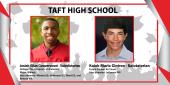 Photo collage of Taft HS Valedictorian and Salutatorian 