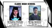 Photo collage of Valedictorian and Salutatorian from Clark HS
