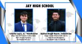 Photo collage of Jay HS Valedictorian and Salutatorian 
