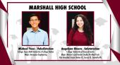Photo collage of Marshall HS Valedictorian and Salutatorian 