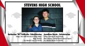 Photo collage of Stevens HS Valedictorian and Salutatorian 