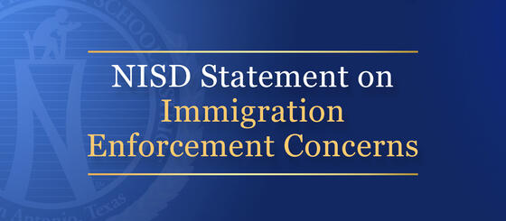 An announcement from Northside ISD