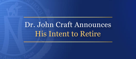 Dr. John Craft Announces His Intent to Retire